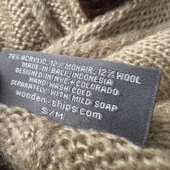 Wooden Ships open draped kaftan kimono sweater NWOT size S-M - Picture 5 of 8